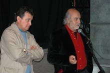 Il regista Miguel Littin, presidente della Giuria, con il Direttore del Festival, Rodrigo Diaz
